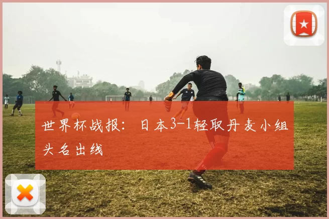 世界杯战报：日本3-1轻取丹麦小组头名出线