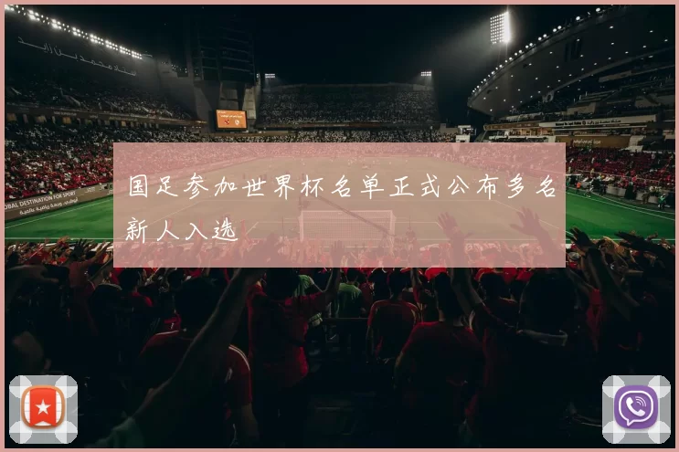 国足参加世界杯名单正式公布多名新人入选