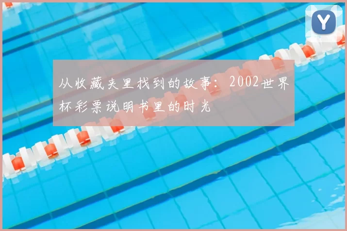 从收藏夹里找到的故事：2002世界杯彩票说明书里的时光